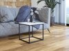 Table basse Germantown 106 (Noir mat + Blanc brillant)