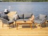 Buiten meubilair set Dallas 661 (Grijs + Acacia)