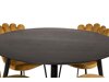 Eetkamerset Dallas 1177 (Geel + Zwart)