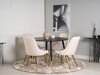Eetkamerset Dallas 1178 (Beige + Gouden)