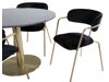 Eetkamerset Dallas 1208 (Zwart + Gouden)