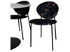 Eetkamerset Dallas 1298 (Bloemen patroon + Zwart)