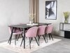 Eetkamerset Dallas 1335 (Roze + Zwart)