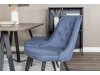 Eetkamerset Dallas 1347 (Blauw + Zwart)