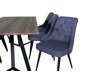 Eetkamerset Dallas 1347 (Blauw + Zwart)