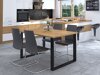 Tafel Tucson 137 (Artisan eiken + Zwart)