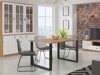 Tafel Tucson 137 (Lancelot-eik + Zwart)