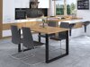 Tafel Tucson 137 (Lancelot-eik + Zwart)