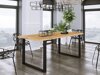 Table Tucson 138 (Chêne Artisan + Noir)