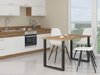 Table Tucson 138 (Chêne lancelot + Noir)