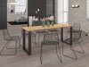 Tafel Tucson 138 (Artisan eiken + Zwart)