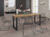 Tafel Tucson 138 (Lancelot-eik + Zwart)