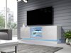 TV-meubel Linar (Wit + Glanzend wit)