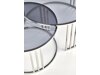 Salontafel set Houston 1503 (Zilver)