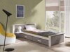 Bed Henderson 118 (Wit + Truffel)