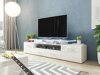 TV-meubel Charlotte 117 (Wit + Glanzend wit)