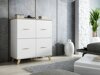 Dressoir Larfloi 105 (Wit + Sonoma eik)