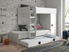 Stapelbed Hartford 191 (Wit + Glanzend wit + Glanzend zwart)