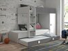 Stapelbed Hartford 191 (Wit + Grijs met glans + Glanzend wit)