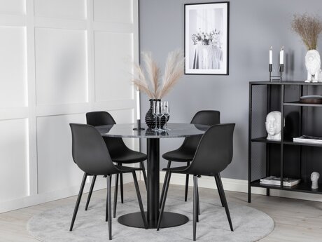 Eetkamerset Dallas 2630 (Zwart)
