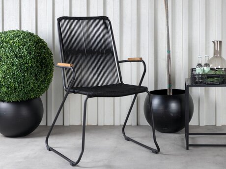 Buitenstoel Dallas 3463 (Zwart)