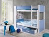 Stapelbed Henderson 142 (Wit + Blauw)