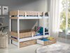 Stapelbed Henderson 144 (Wit + Artisan eiken)