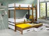 Stapelbed Henderson 145 (Wit + Eiken)