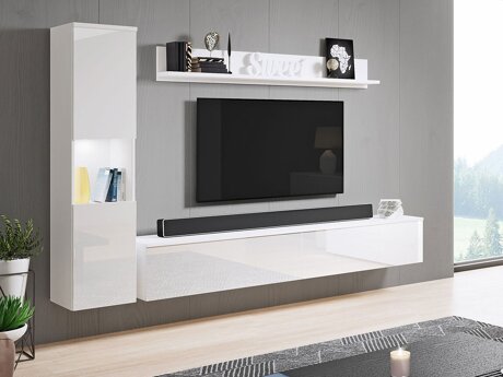Nappali szett Sarasota 130 (Fehér + Fényes fehér)