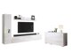 Ensemble de salon Sarasota 132 (Blanc + Blanc brillant)