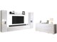Ensemble de salon Sarasota 133 (Blanc + Blanc brillant)