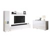 Stuemøbelsæt Sarasota 132 (Hvid + Glansfuld hvid)