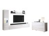 Woonkamerset Sarasota 132 (Wit + Glanzend wit)
