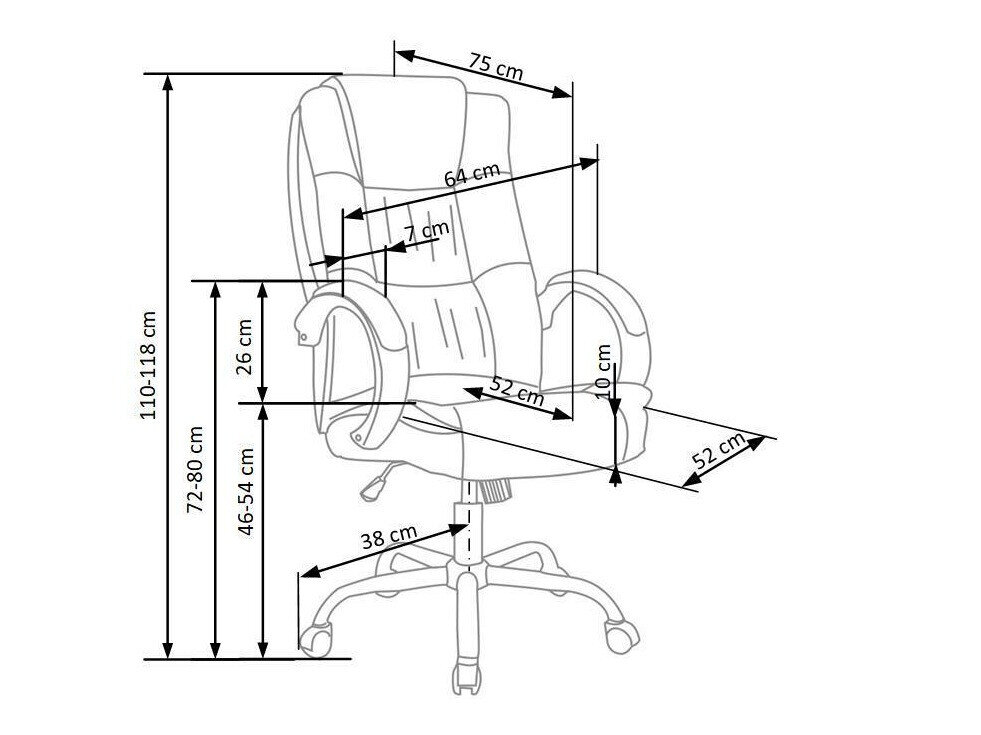 Kontorstol Houston 243 (Grå)