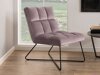 Sessel Norsica 370 (Staubig rosa + Schwarz)