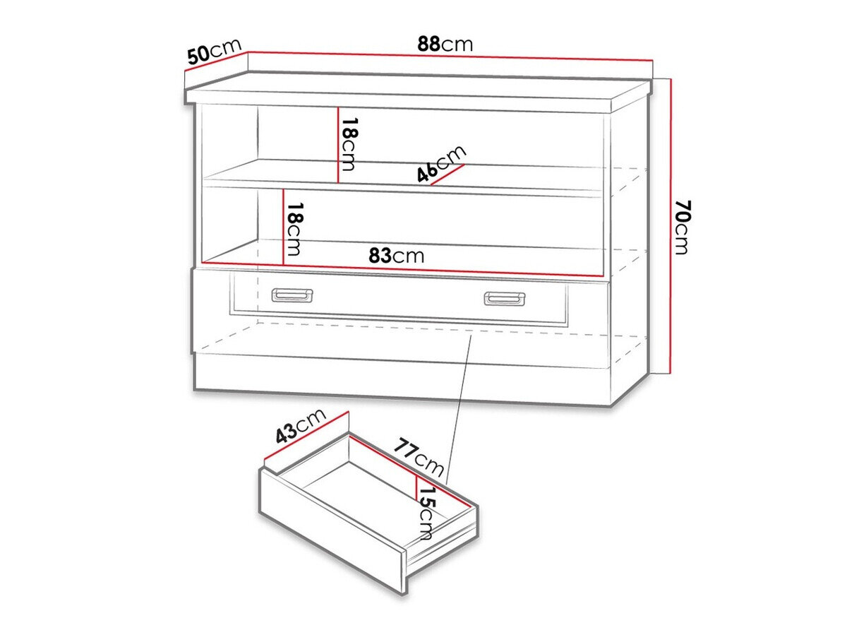 TV-bord Lircava 118 (Lefkas eg)