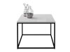 Salontafel Germantown 105 (Matzwart + Glanzend wit)