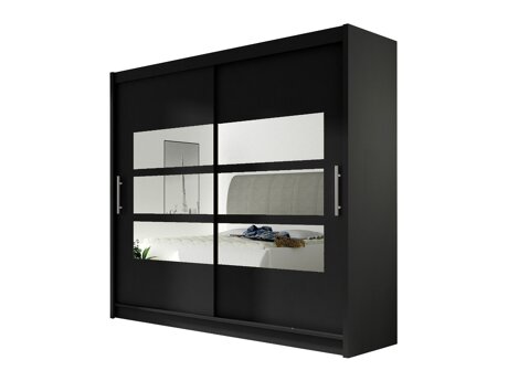 Kledingkast Closico Pallor III (Zwart)