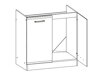 Modulaire spoelbakkast met deuren Eli Light 107