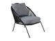 Fauteuil voor buiten Dallas 1079 (Zwart + Grijs)