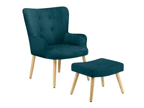Fotel Denton 304 (Türkiz + Világos fa)