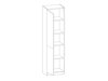 Modulaire kast met deuren Eli Dark 109