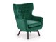 Fauteuil Houston 836 (Donkergroen + Zwart)
