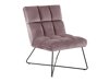 Sessel Norsica 370 (Staubig rosa + Schwarz)