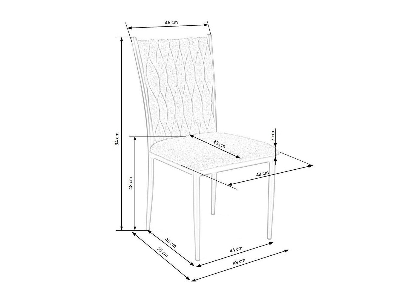 Stol Houston 1139 (Grå + Gylden)