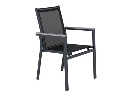 Buitenstoel Dallas 2775 (Zwart + Grijs)
