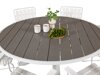 Outdoor tafel Dallas 2153 (Grijs + Wit)