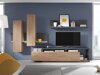 Set de living Lutiva 100 (Antracit + Ribbec stejar)