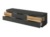 Mueble TV Livlore 102 (Madera gris + Roble wotan)