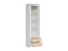 Boekenkast Nolroma 140 (Wit + Sonoma eik)